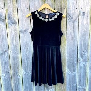 Velvet twirly holiday dress